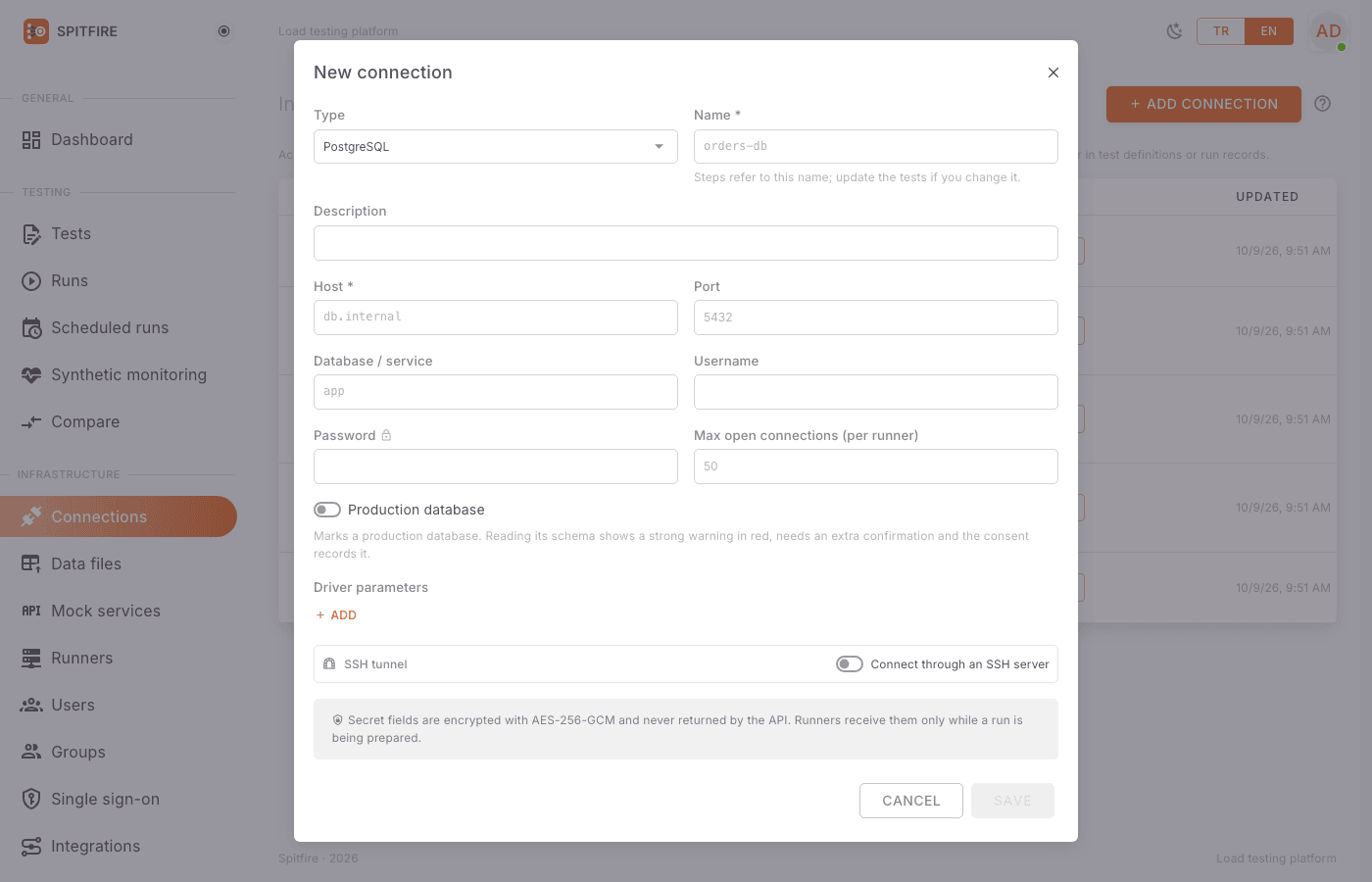 New PostgreSQL connection