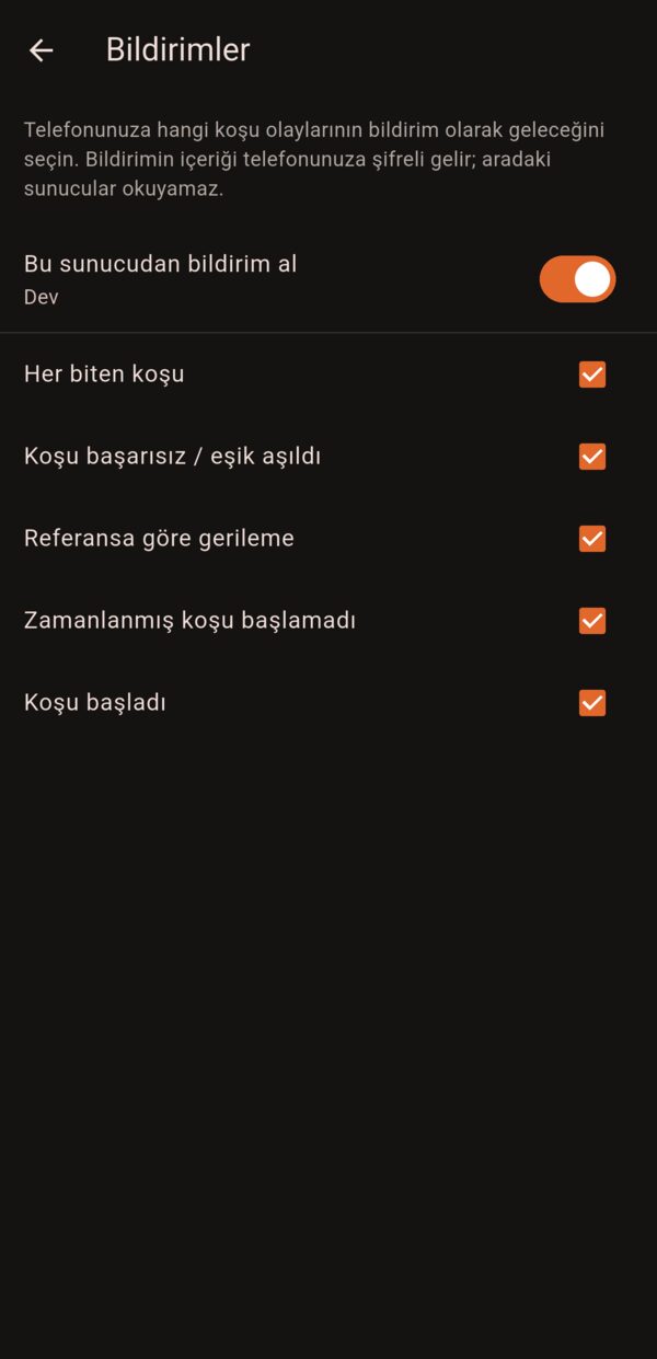 Spitfire mobile: Şifreli bildirimler